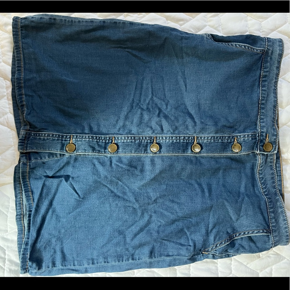 Button up Jean skirt